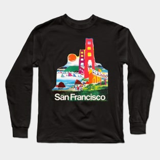 San Francisco Vintage Style Long Sleeve T-Shirt